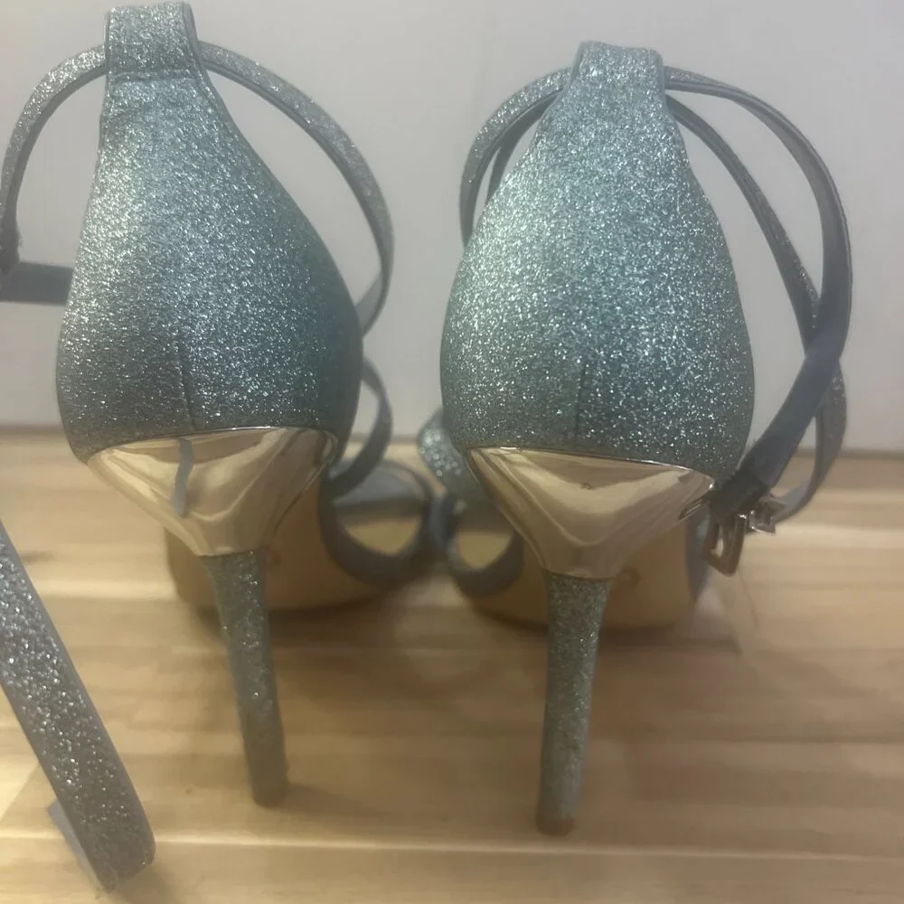 MICHAEL MICHAEL KORS Women's Astrid Stiletto Dress Sandals Size 7 Blue‎